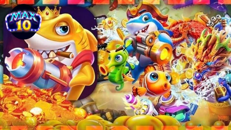 Anh em muốn nhân vốn Max10 nhận 50k nên thử tài năng thiện xạ của mình với trò bắn cá