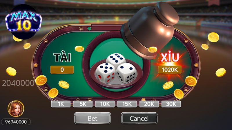 Bạn có thể dùng vốn free từ Max10 nhận 50k để thử vận may với game Tài Xỉu dễ thắng
