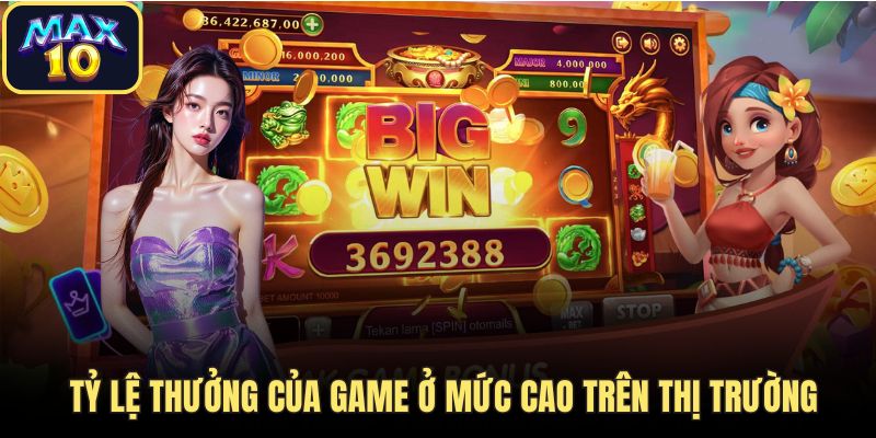no hu max10 ty le thuong cao Tỷ lệ thưởng của game ở mức cao trên thị trường